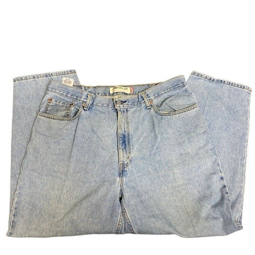 Levi's 560 Comfort Fit 38x29 Jeans Baggy Loose Tapered Leg Work Pants Stone Wash